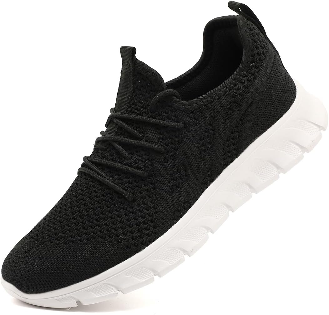 DLWKIPV Men's Shoes Running Road Walking Sneakers Sports Athletic Workout Gym Shoes Casual Comfortable Breathable Fashion