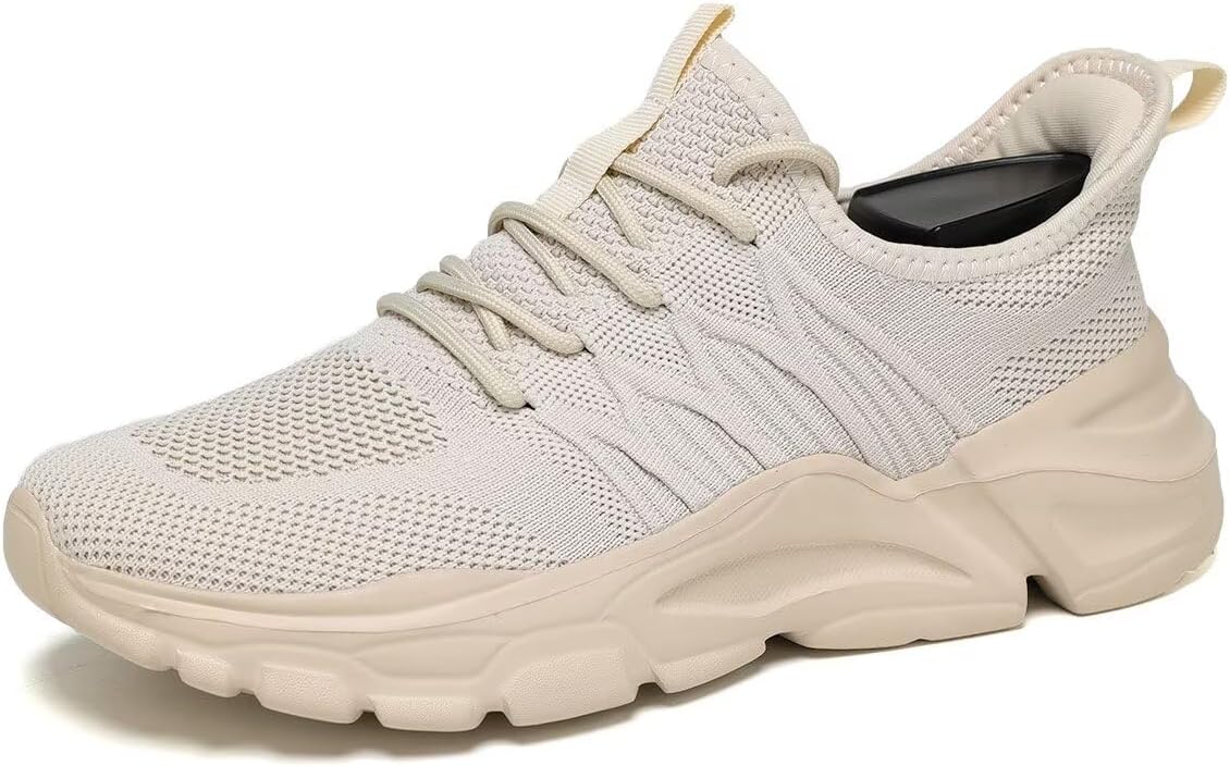 Srenket Men's Running Shoes, Non Slip, Breathable, Lightweight Fashion Sneakers, Slip Resistant Athletic Sports Walking Gym Work Shoes